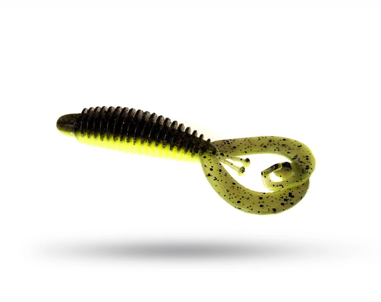 Westin RingCraw Curltail 9cm 6g A5 Custom - Clear Chartreuse